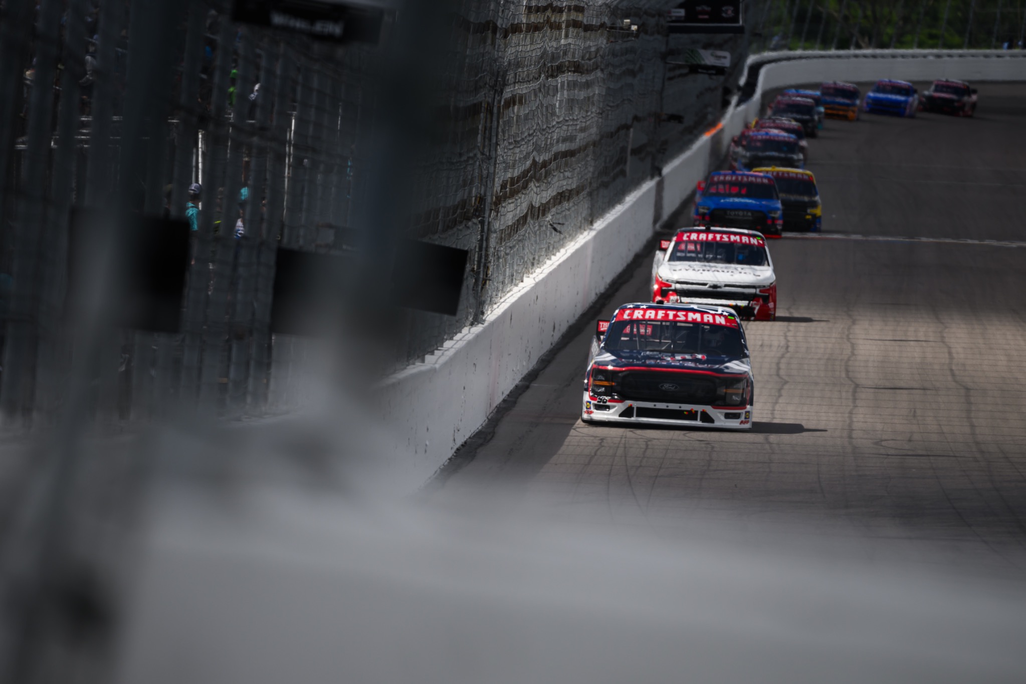Truck racing field in competition